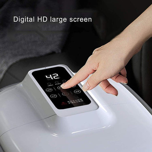 Heated Foot Spa Bath Massager with Automatic Rollers & Temperature Control for Relaxation