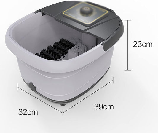 Joysperous Heated Foot Spa Bath Massager with Rolling Vibration & Oxygen Bubbles