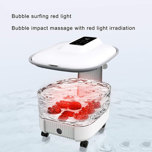 Lsrwhnyy Heated Foot Spa Bath Massager with Massage Rollers & Temperature Control