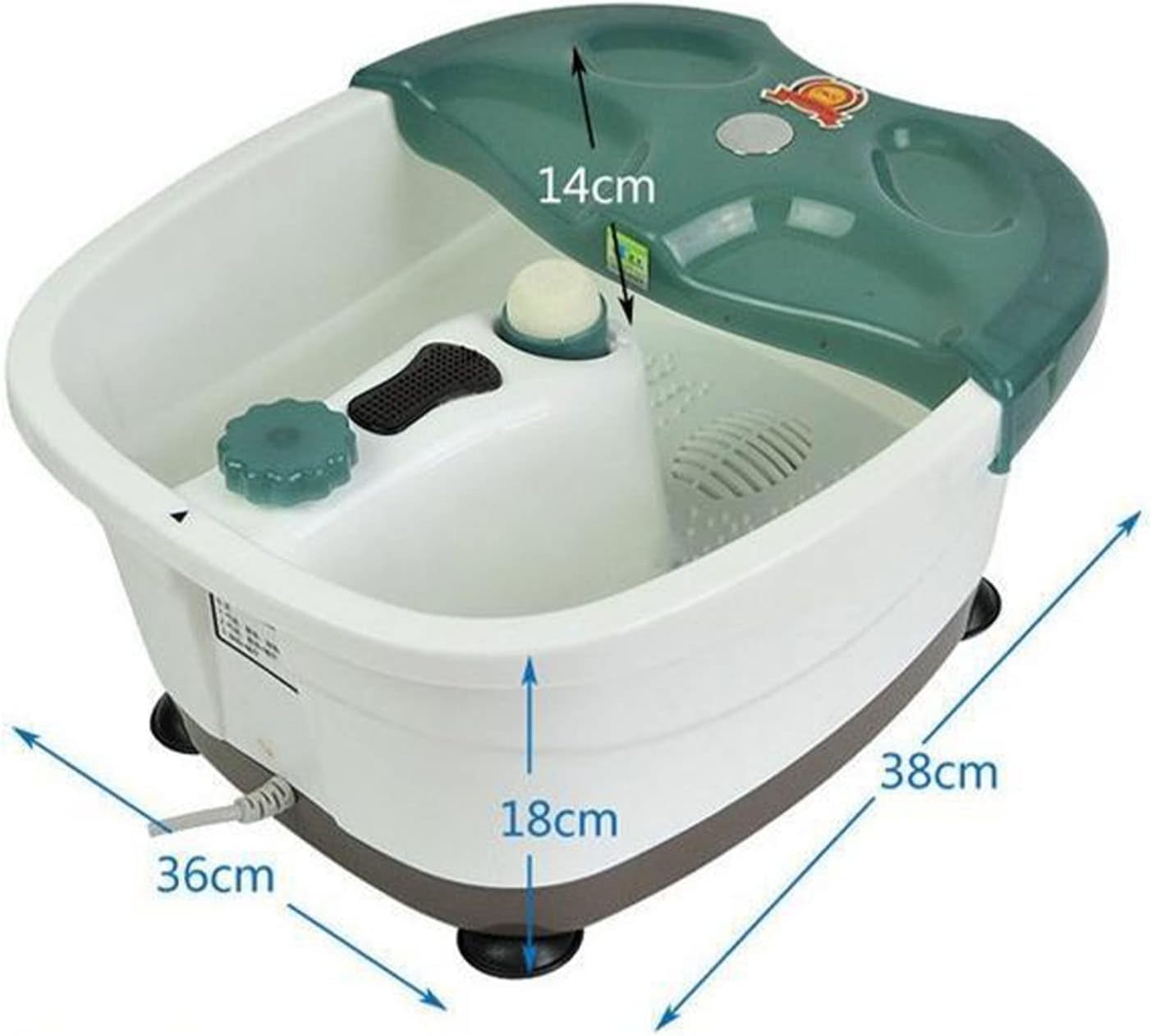 Electric Foot Spa Bath Massager with Heated Tub, Rollers & Touch Control for Relaxation