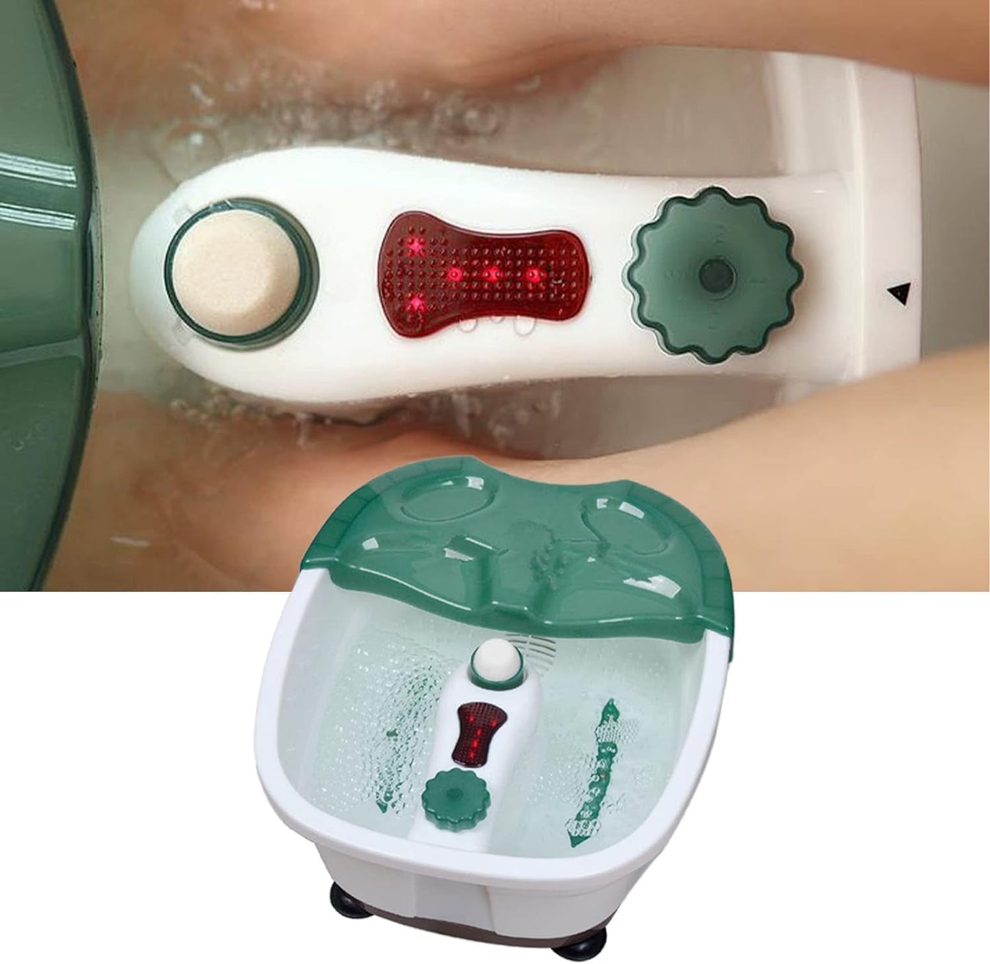 Electric Foot Spa Bath Massager with Heated Tub, Rollers & Touch Control for Relaxation