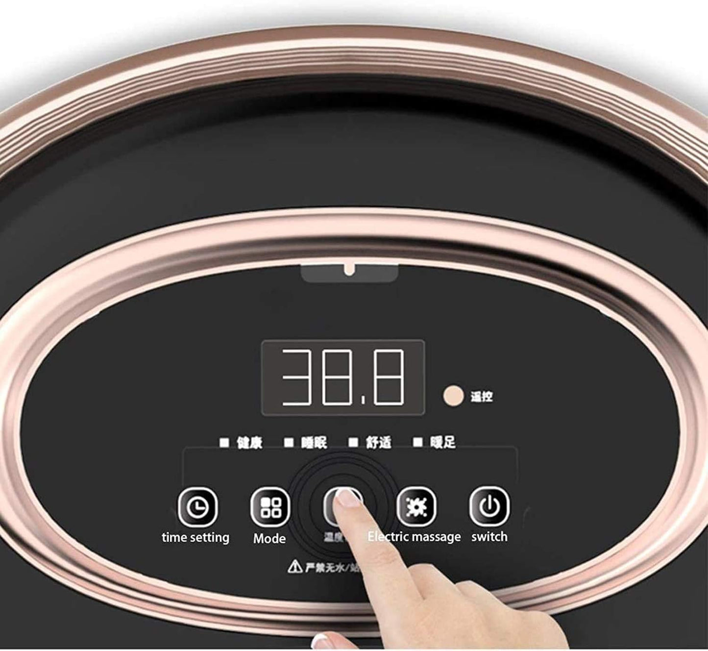 Lsrwhnyy Heated Foot Spa Massager with Automatic Rollers & Temperature Control for Pain Relief