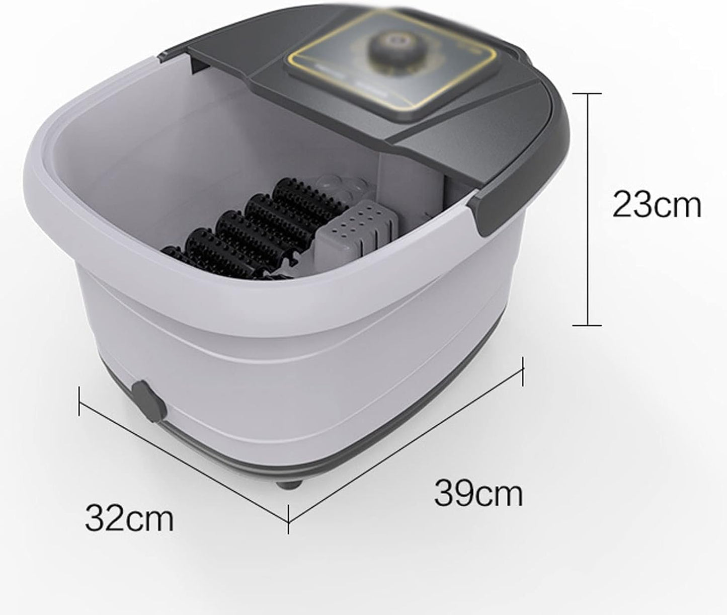 Joysperous Heated Foot Spa Bath Massager with Rolling Vibration & Oxygen Bubbles