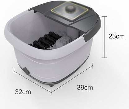 Joysperous Heated Foot Spa Bath Massager with Rolling Vibration & Oxygen Bubbles