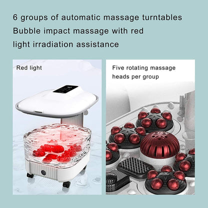 Lsrwhnyy Heated Foot Spa Bath Massager with Massage Rollers & Temperature Control