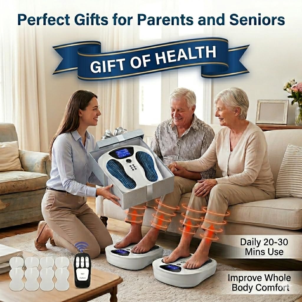 EIGOTDYH EMS Foot Massager for Neuropathy, Circulation & Plantar Fasciitis Relief
